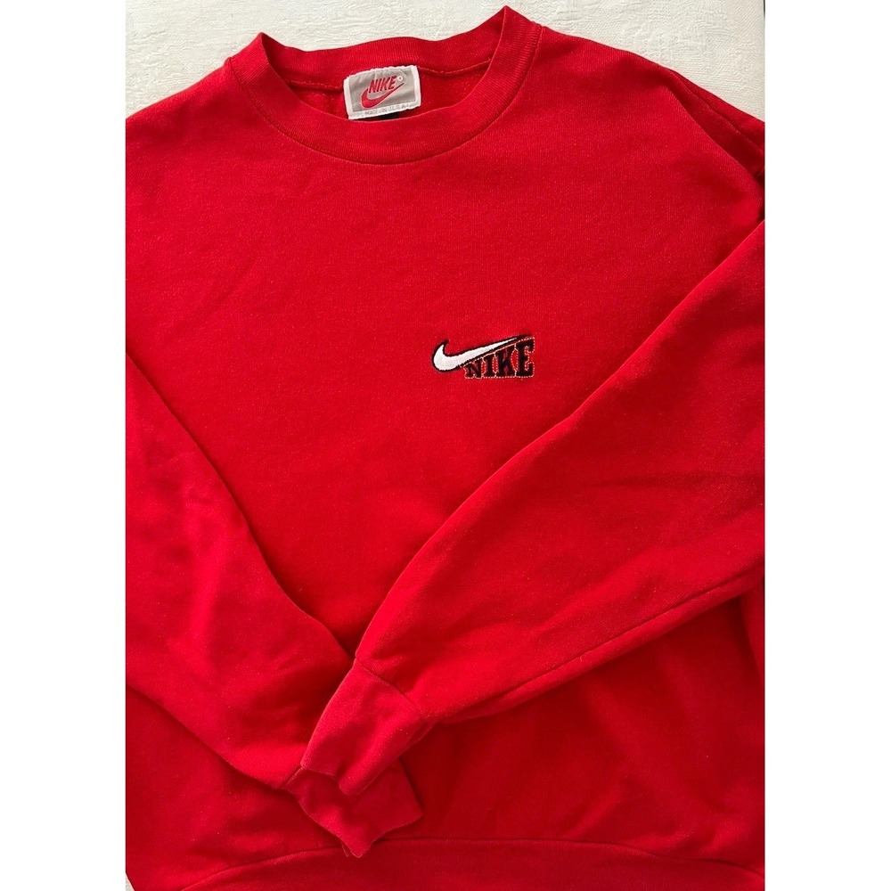 Vintage 90's Nike Swoosh Mens Large Embroidered Spellout Sweatshirt Crewneck USA